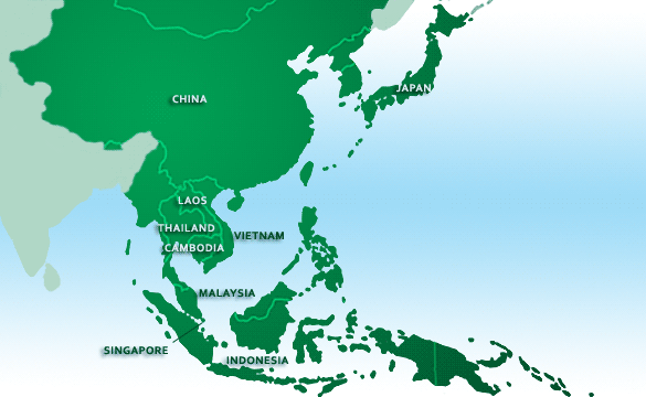 map of Asia & India