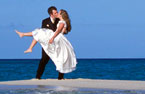 Bride on Beach