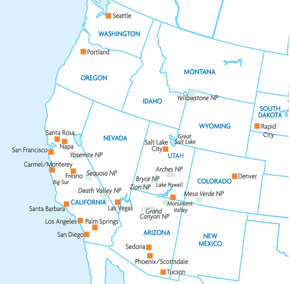 Usa Map Las Vegas