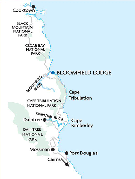 daintree rainforest map